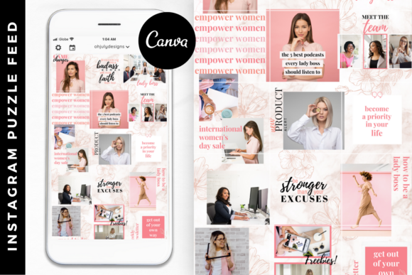 Download Pink Instagram Puzzle Templates Canva - Canva Collection
