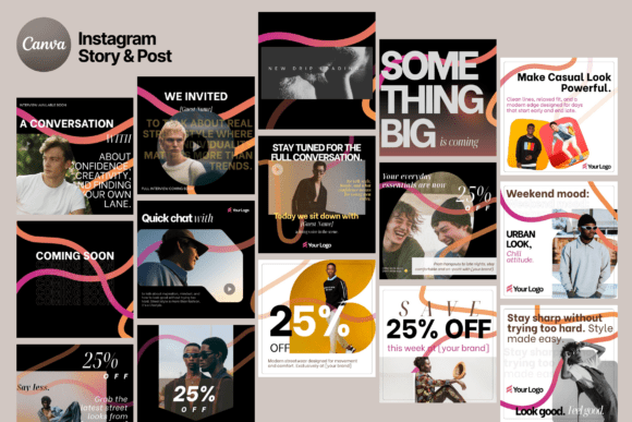 Download Men’s Urban Fashion Instagram Canva - Canva Collection