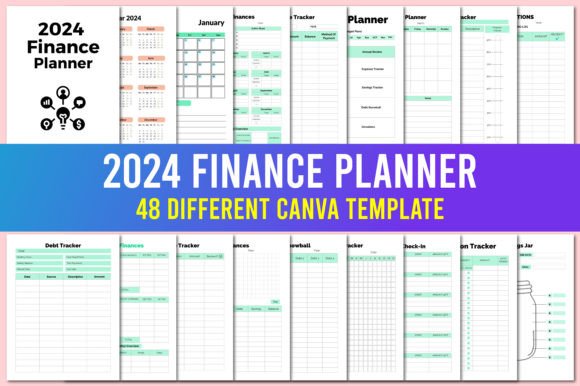 Download Editable 2024 Finance Planner Canva - Canva Collection