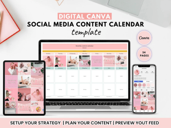 Download Social Media Content Canva Template - Canva Collection