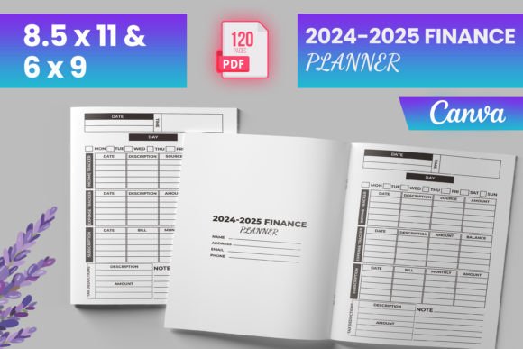 Download 2024-2025 Finance Planner Canva (KDP) - Canva Collection
