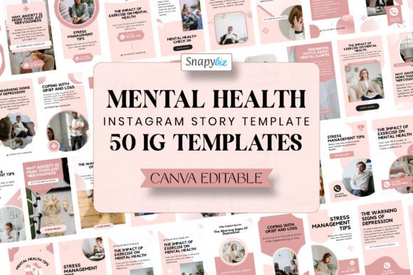 Download Mental Health IG Canva Story Templates - Canva Collection