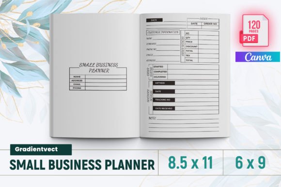 Download (KDP) Small Business Planner Canva - Canva Collection