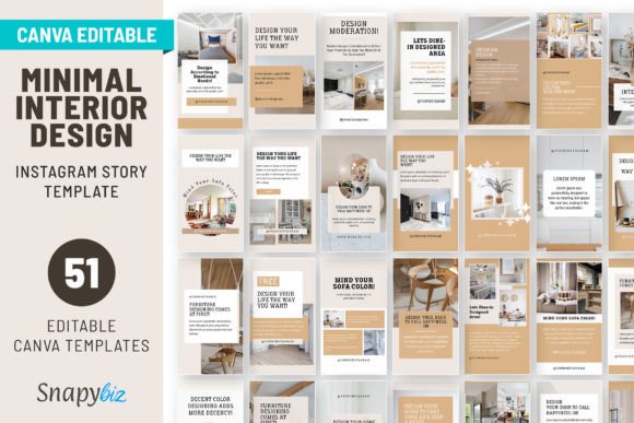 Download Interior Design IG Canva Story Templates - Canva Collection