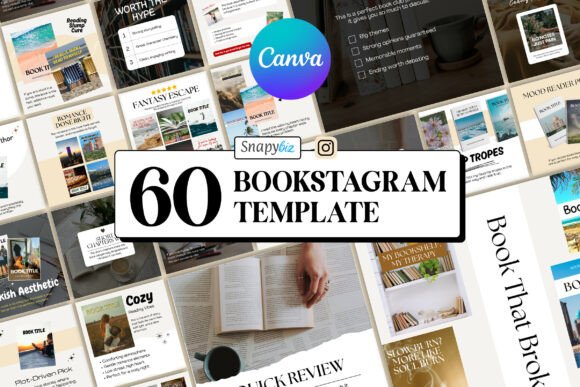 Download Bookstagram Canva Social Media Templates - Canva Collection